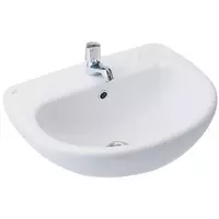 American Standard RORA TF-0951/0752-WT-0 pedestal washbasin.