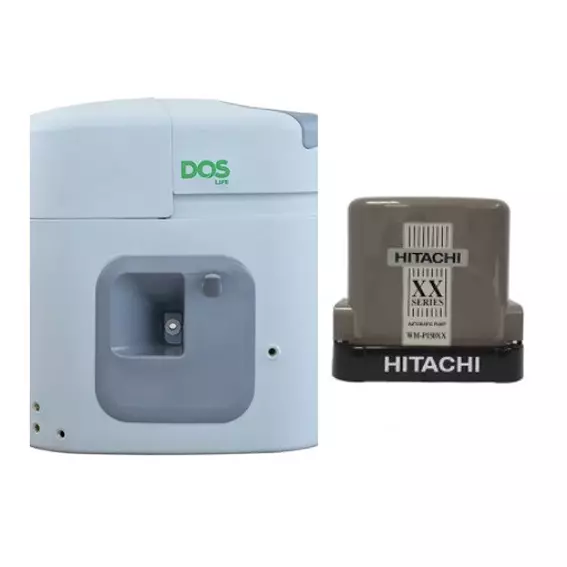 ถังเก็บน้ำ DOS รุ่น Water Pac Pro All in One 1000 ลิตร สีเทา + ปั๊ม Hitachi-1
