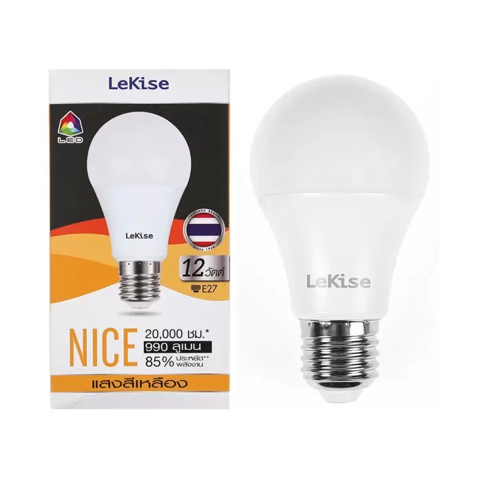 LED light bulb A60 12 watts Nice model (Warm White) LEKISE-1