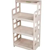 ชั้นวาง4ชั้น FRIENDLY 47.5x30x95.5cm เบจ