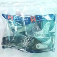 ลูกล้อ PVC BY TORA แป้นหมุน 2.5 นิ้ว สีดำ แพ็ก 4 ชิ้น