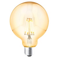 หลอดไฟ LED E27 5W วอร์มไวท์ ทรงปิงปอง LUMAX FILAMENT