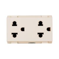 เต้ารับคู่ 3 ขา มีม่านนิรภัย HACO QX W8416V2-STP 16 แอมป์ 250 โวลต์