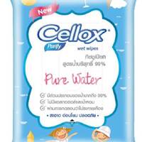ผ้าเช็ดทำความสะอาดผิว CELLOX PURE WATER 10 แผ่น