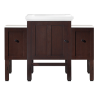 KOHLER Set 18 : ตู้เฟอร์นิเจอร์+อ่างล้างหน้าเคาน์เตอร์ Tresham 600 มม. เจาะรูเดี่ยว