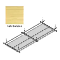 Hook On Galvanized Steel Ceiling R-H200 Metalworks Light Bamboo