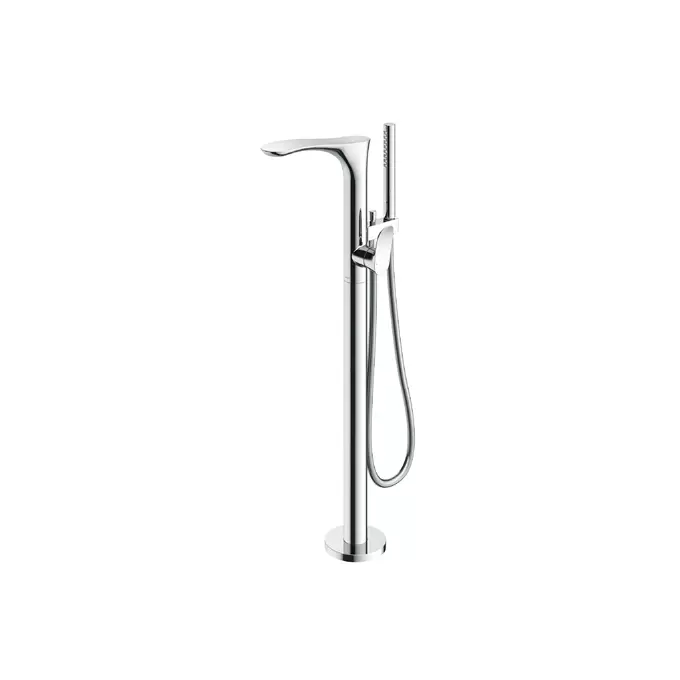 ก๊อกผสมสำหรับลงอ่างอาบน้ำแบบตั้งพื้น พร้อมชุดฝักบัวสายอ่อน KOHLER K-98418T-D4-SN-1