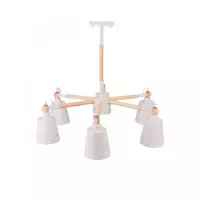 โคมไฟห้อยช่อ 6 หลอด อลูมิเนียม รุ่น 5011 สีขาว HEAP