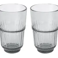 แก้วน้ำ 400ml KECH LENS GREY แพ็ก 2 ใบ