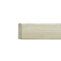 Ruber Wood Railing with Cornice (Natural)