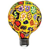 หลอดไฟ LED E27 8W วอร์มไวท์ ทรงปิงปอง HI-TEK DECO FLOWER