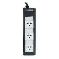 รางปลั๊กไฟ 3ช่อง 3สวิตซ์ HACO EPN-3S3EB/5 16A 5 ม.