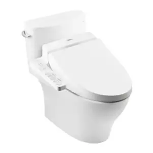 สุขภัณฑ์อัตโนมัติ แบบสองชิ้น TOTO CST767UW4 4.8 ลิตร พร้อมฝารองนั่ง WASHLET