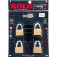 กุญแจคีย์อะไลท์ SOLO 4507 SQ 45 มม. 4 ตัว/ชุด