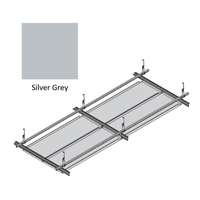 Hook On Aluminum Ceiling R-H200 Metalworks Silver Grey