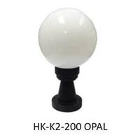 ไฟหัวเสา ELEKTRA HK-K2-200 OPAL สีดำ