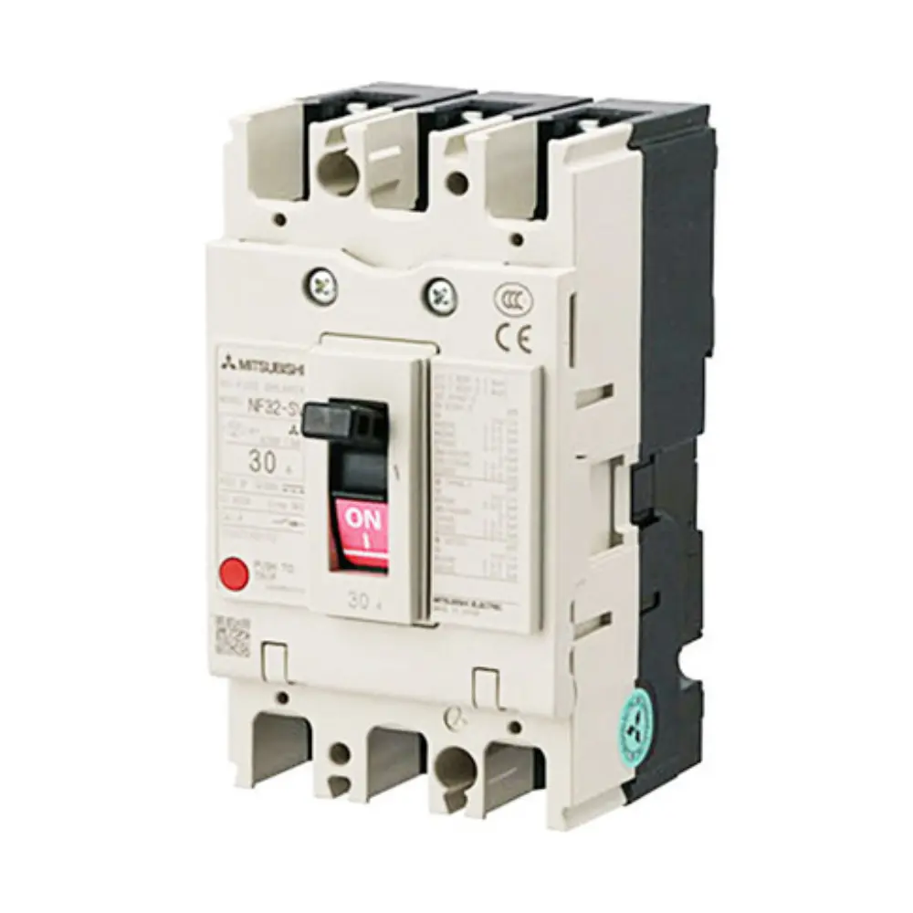 เบรกเกอร์ 6 แอมป์ MCCB MITSUBISHI 3 Pole 7.5kA ขนาดเฟรม 32A รุ่น NF32-SV-1