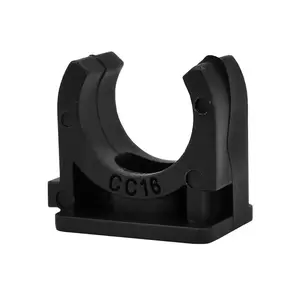 Pipe holder 16MM Pack10 black HACO-1