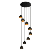 MAXLIGHT Ceiling lamp DY0980-8 E14 40W Black Gold
