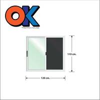 หน้าต่าง OK 120*110 ซม. พร้อมมุ้งลวด