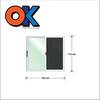 หน้าต่าง OK 120*110 ซม. พร้อมมุ้งลวด สีดำ