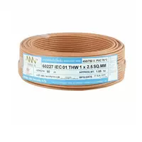 สายไฟ THW (IEC01) 1x2.5 ตร.มม. สีน้ำตาล 50 เมตร NNN