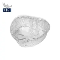 ถาดฟอยล์รูปหัวใจฝา 160ml KECH แพ็ค10ชิ้น