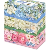 กระดาษเช็ดหน้า CELLOX FLOWER 135 แผ่น แพ็ก 3 ชิ้น