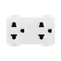 เต้ารับคู่ 3 ขา CT ELECTRIC CPS-116 สีขาว