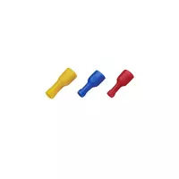 Female plug, round type, model F 6A (pack of 10 pieces), yellow
