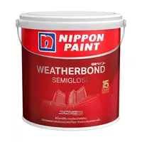 สีทาภายนอก NIPPON PAINT WEATHERBOND BASE A ชนิดกึ่งเงา 1แกลลอน