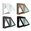 Window Asia Awning Window with Net Black 80x50 cm