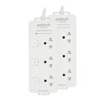 3-socket, 3-switch power strip, 3M H2033-PRO ANI