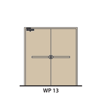 ประตูเหล็ก ทนไฟ LYNN WP13-FP (สีครีม PE-702461)
