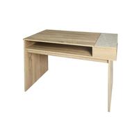 โต๊ะทำงาน ME LIVING 100 ซม. สี SOLID OAK/MARBLE GREY