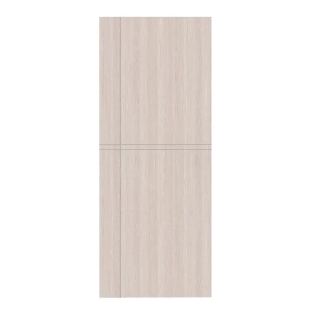 ประตูภายในเมลามีน AZLE L-03 80X200 ซม. สีเทา ไม่เจาะลูกบิด-1