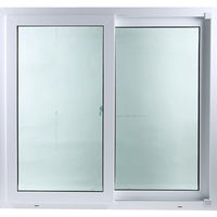 หน้าต่างบานเลื่อน UPVC S-S มุ้ง HOFFEN 120X110 ซม. สีขาว