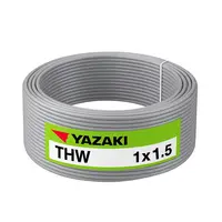 สายไฟ THW 1.5 ตร.มม. สีเทา YAZAKI