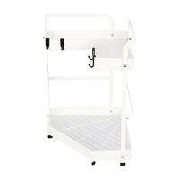 CORNER SHELF 2 TIER,WHITE MODISH KECH