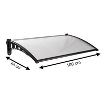 กันสาดโพลีคาร์บอเนต ผิวใส SUNSHIELD 60X100 ซม. สีใ...