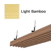 Aluminum Baffle Ceiling Metalworks Light Bamboo