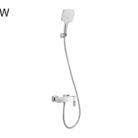 ก๊อกผสมยืนอาบแบบติดผนัง พร้อมฝักบัวสายอ่อน Honesty KOHLER K-24749X-4-CP