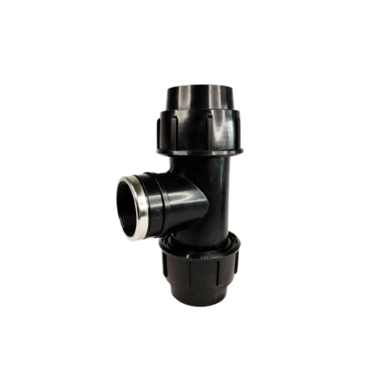 สามทางเกลียวใน แบบสวมอัด HDPE 75x2 1/2"x75-1
