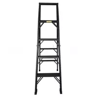 Newcon Black color Standard A-Shaped Aluminium Folding Ladder 5 Feet