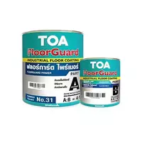 สีงานอุตสาหกรรม TOA FLOORGUARD 102 PART A+B สีเขียว 1แกลลอน