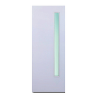 ประตูUPVC PARAZZO PUG01กจ.ฝ้า 80x200cmWH
