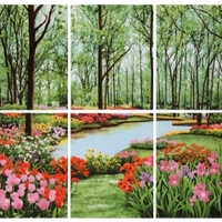 Wall tile set 8X10 Flora Garden A