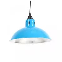 1 bulb chandelier, aluminum, lid shape, blue, FINEXT