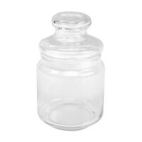 ขวดโหลแก้ว0.5L กลมฝาดึงใสPOP JAR