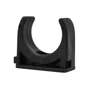 Pipe holder 25MM Pack5 black HACO-1